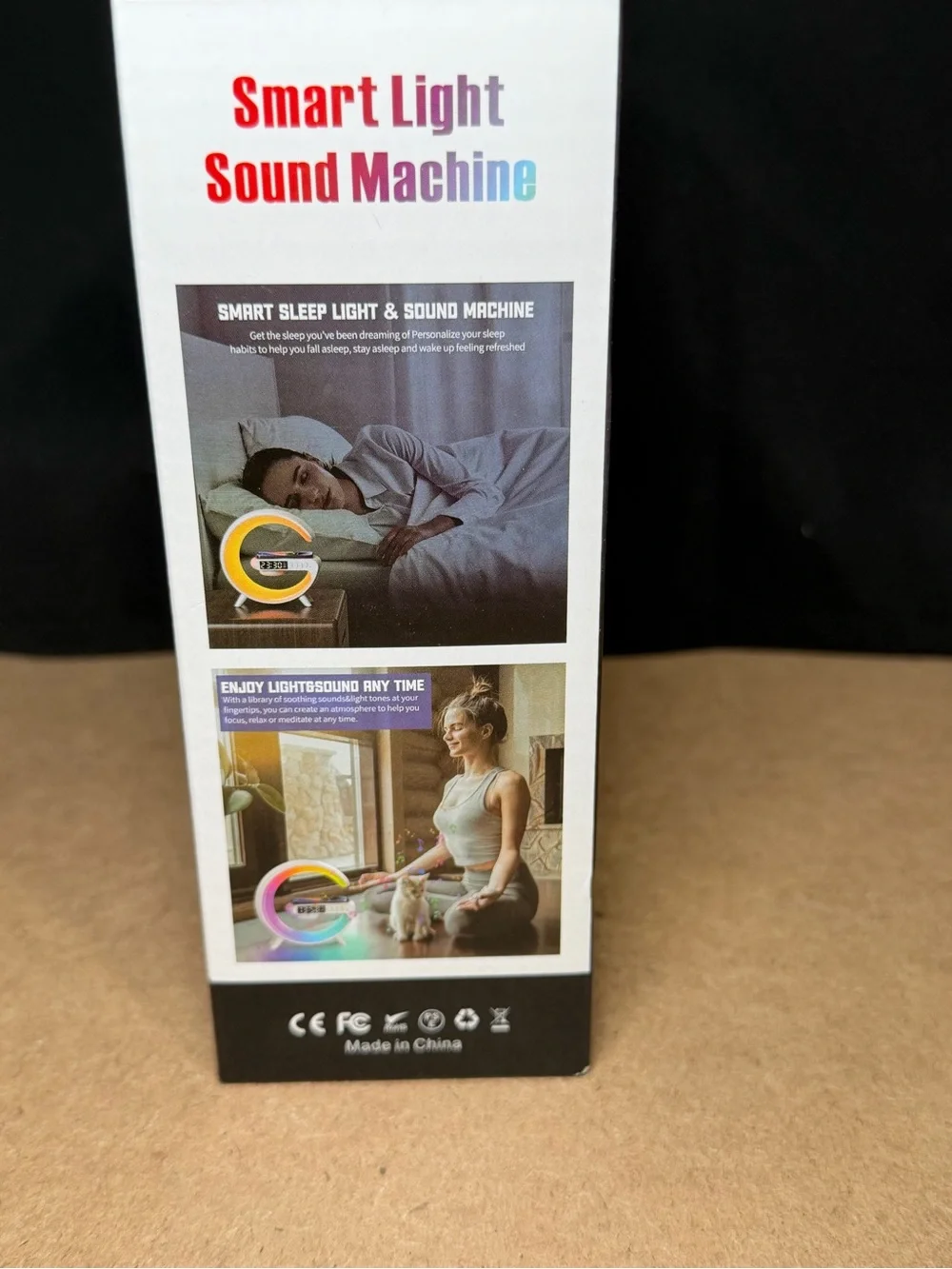 G Shape Wireless Charger Lamp RGB Light Bluetooth Speaker Open Box Never Used
